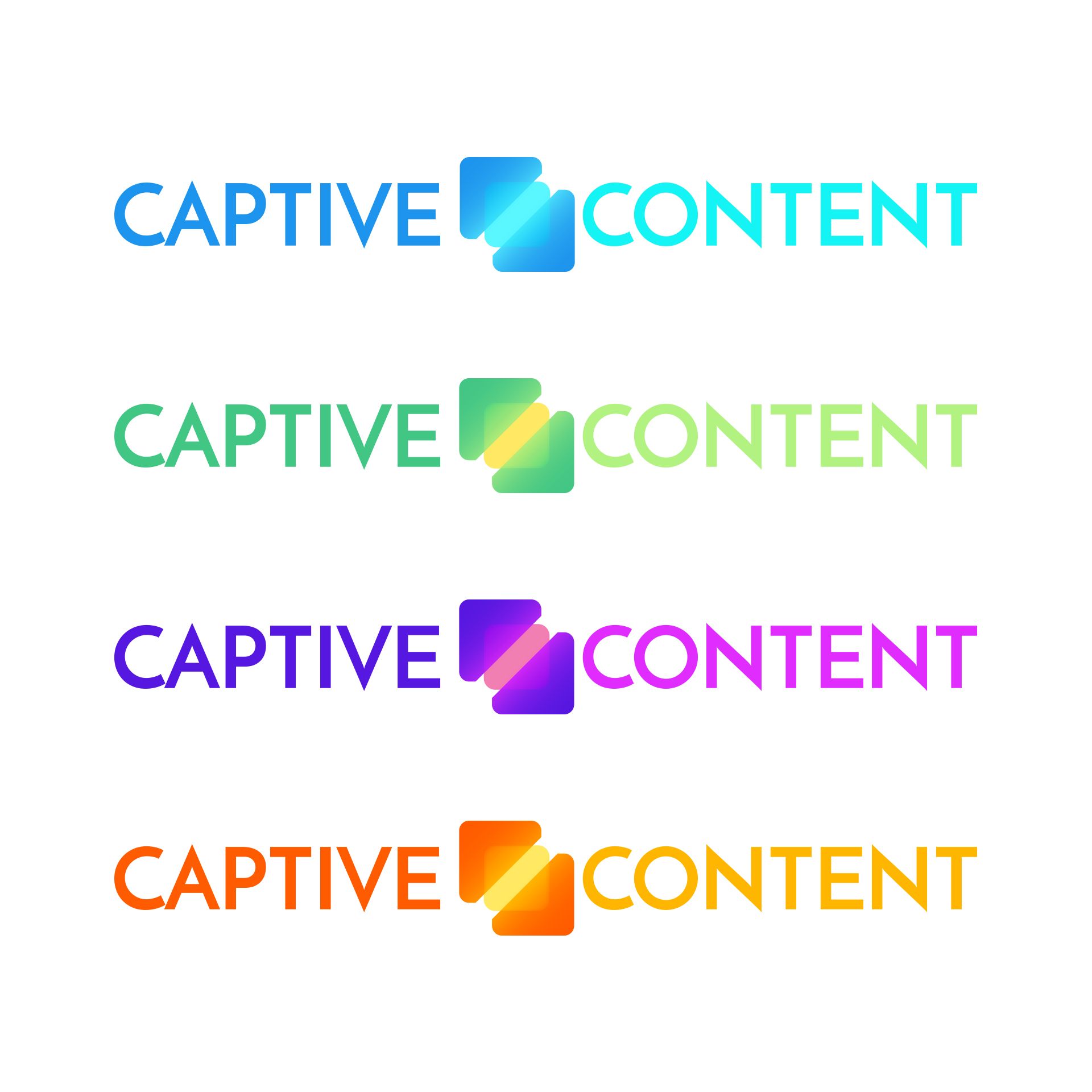 A preliminary design of Captive Content's logo