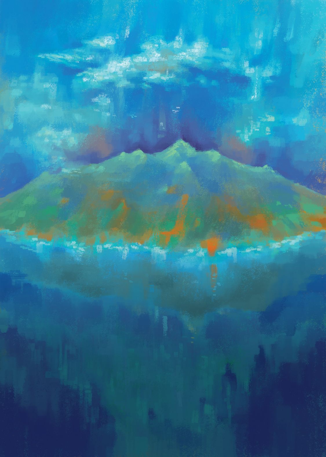 The background illustration for Zarpara's white wine label